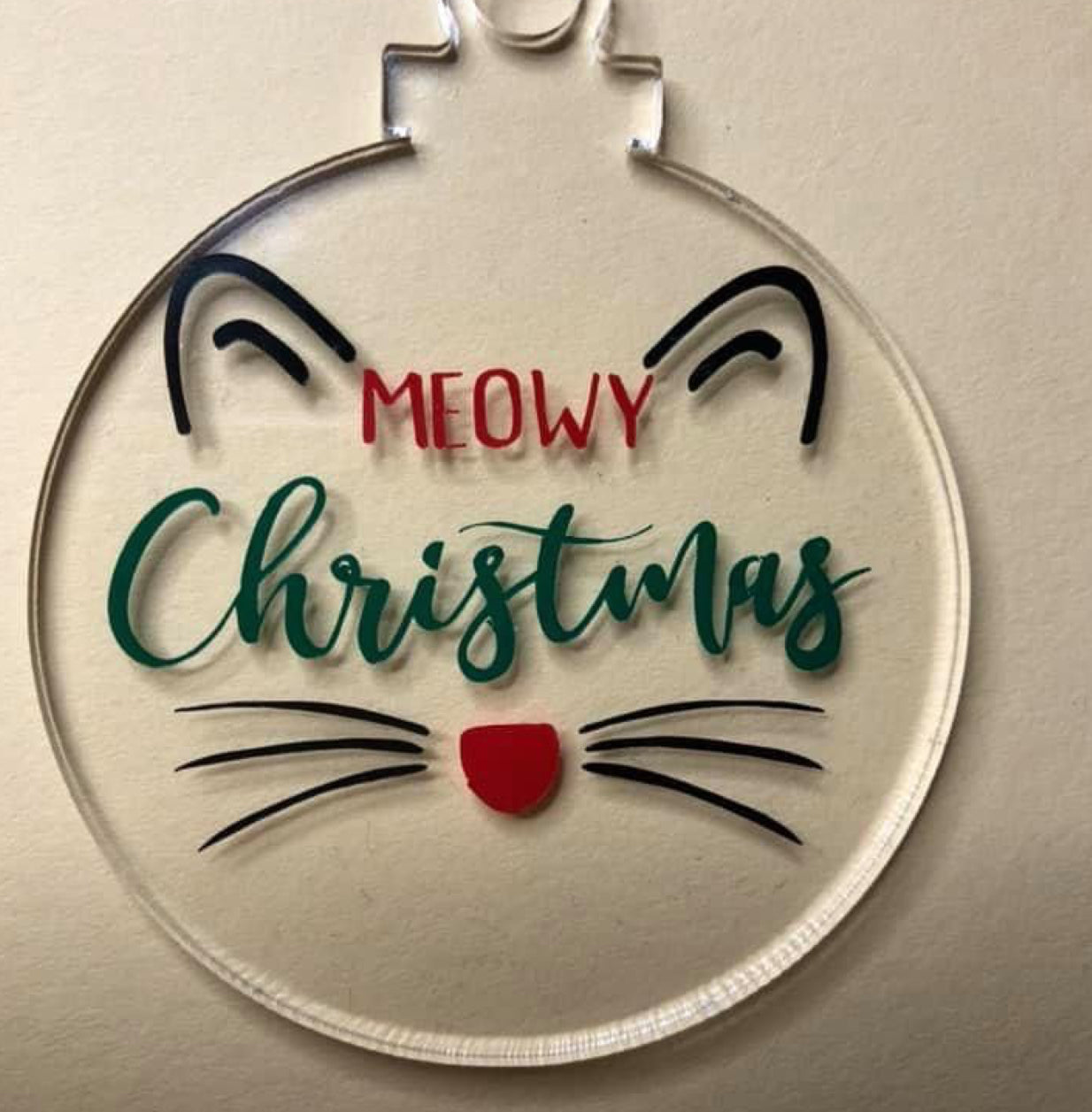Acrylic Christmas ornament